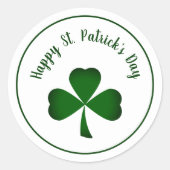 st. patrick's dag shamrock sticker (Voorkant)