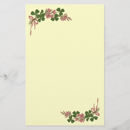 ST. PATRICK'S DAG/Shamrocks, room Briefpapier (Voorkant)
