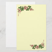 ST. PATRICK'S DAG/Shamrocks, room Briefpapier (Voorkant / Achterkant)