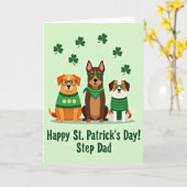 St. Patricks Dag Stap Vader Kaart (Gele Bloem)