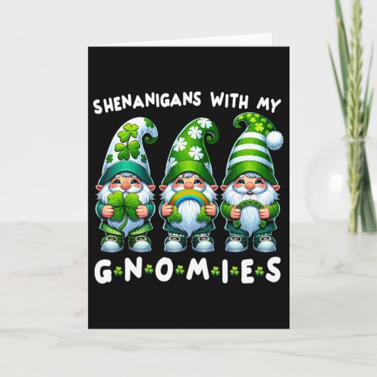 St. Patrick's Dag T-shirt Dames - Shenanigans Met Kaart (Voorkant)