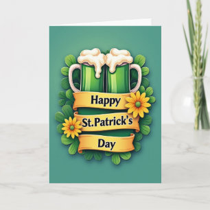 St. Patricks Dag Toast Kaart