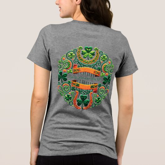 ST.PATRICK'S DAG Tri-Blend SHIRT (Achterkant)