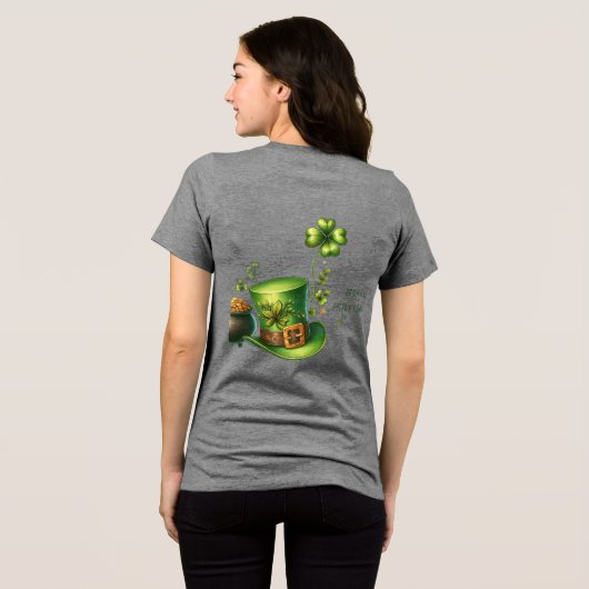 ST. PATRICK'S DAG Tri-Blend SHIRT (Achterkant volledig)