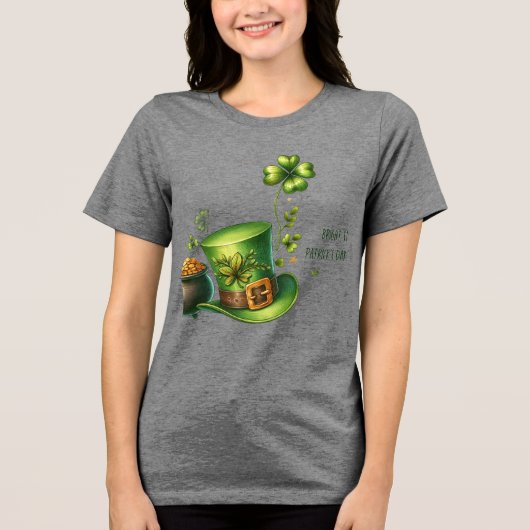 ST. PATRICK'S DAG Tri-Blend SHIRT (Voorkant)