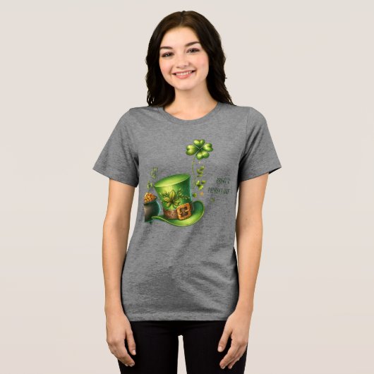 ST. PATRICK'S DAG Tri-Blend SHIRT (Voorkant volledig)