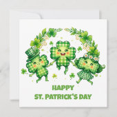 St. Patrick's Dag Vieren Feestdagenkaart (Voorkant)