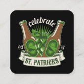 St. Patrick's dag Vierkante Visitekaartje (Achterkant)