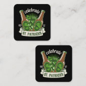 St. Patrick's dag Vierkante Visitekaartje (Voorkant / Achterkant)