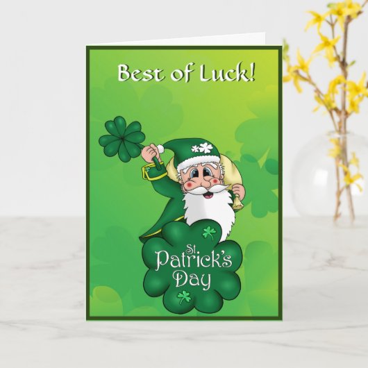 St. Patricks Dag Voor Kinderen Kaart (Gele Bloem)