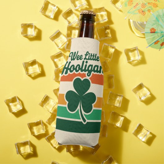St Patricks Dag Wee Little Hooligan Funny Flesjeskoeler (Insitu Zomer)