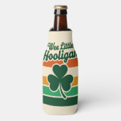 St Patricks Dag Wee Little Hooligan Funny Flesjeskoeler (Fles Voorkant)