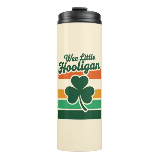 St Patricks Dag Wee Little Hooligan Funny Thermosbeker (Voorkant)