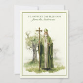 St. Patricks Dag Zegen Gebed Keltisch Kruis Bedankkaart (Voorkant)