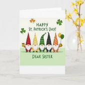 St. Patrick's Dag Zuster Kaart (Gele Bloem)