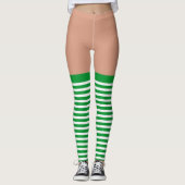 St patricks dagstrepen leggings (Voorkant)