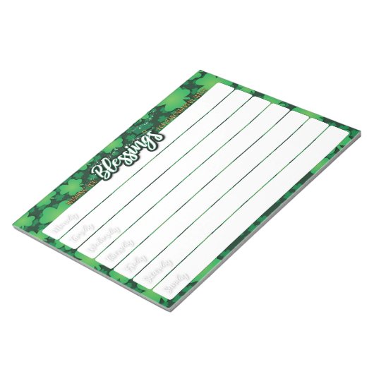 St Patrick's Data Notepad Notitieblok (Schuin)
