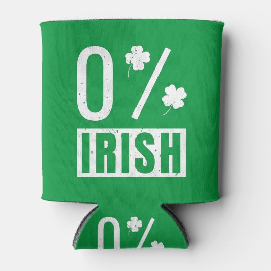 St. Patrick's Day 0% Iers Klavertjevier Blikjeskoeler (Voorkant)
