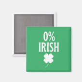 St Patrick's Day 0% Iers Magneet (Voorkant / Achterkant)