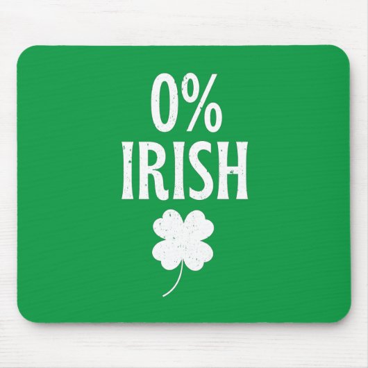 St Patrick's Day 0% Iers Muismat (Voorkant)