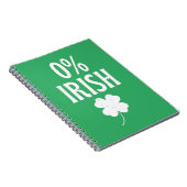 St Patrick's Day 0% Iers Notitieboek (Rechterzijde)