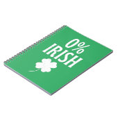 St Patrick's Day 0% Iers Notitieboek (Linkerzijde)