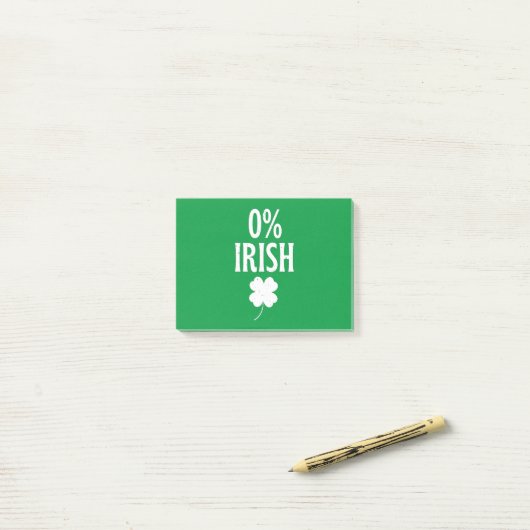 St Patrick's Day 0% Iers Post-it® Notes (Op bureau)