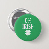 St Patrick's Day 0% Iers Ronde Button 5,7 Cm (Voorkant /achterkant)