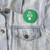 St Patrick's Day 0% Iers Ronde Button 5,7 Cm (In situ)