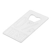 St Patrick's Day 0% Irish Four Leaf Clover Creditkaart Flessenopener (Achterkant Gekanteld)