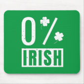 St Patrick's Day 0% Irish Four Leaf Clover Muismat (Voorkant)
