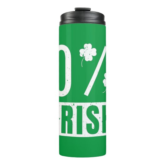 St Patrick's Day 0% Irish Four Leaf Clover Thermosbeker (Voorkant)