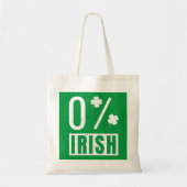 St Patrick's Day 0% Irish Four Leaf Clover Tote Bag (Voorkant)