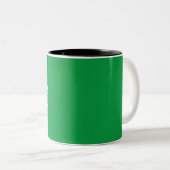 St Patrick's Day 0% Irish Four Leaf Clover Tweekleurige Koffiemok (Voorkant rechts)