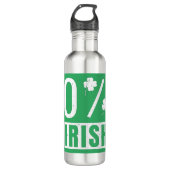 St Patrick's Day 0% Irish Four Leaf Clover Waterfles (Voorkant)