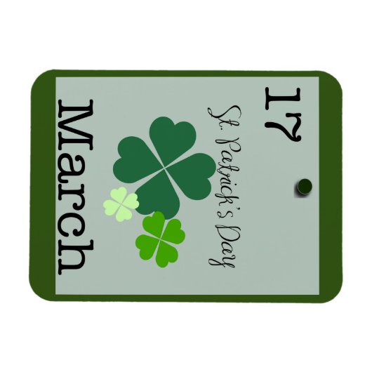 St Patrick's Day 17 maart 2023 Herinder Magneet (Horizontaal)