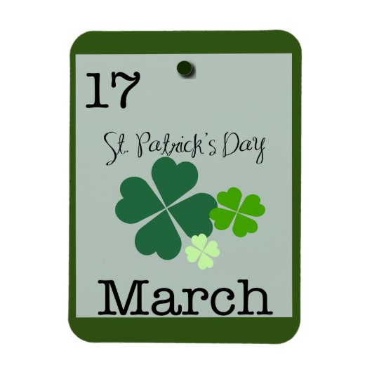 St Patrick's Day 17 maart 2023 Herinder Magneet (Verticaal)