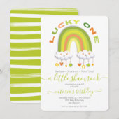 St. Patrick's Day 1st Birthday Lucky One Kaart (Voorkant / Achterkant)