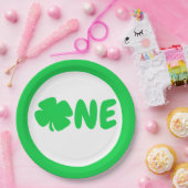 St Patrick's Day 1st Birthday Papieren Bordje (Feest)