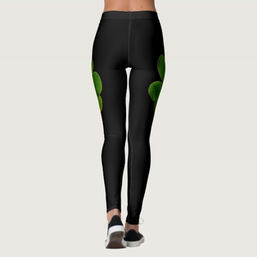 St Patrick's Day 2020 Irish Shamrock Green Text Leggings (Achterkant)