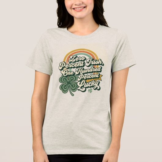 St. Patrick's Day 2026 Tri-Blend Shirt (Voorkant)