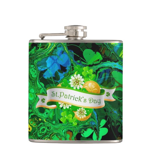 St.Patrick's Day 26 Flask-opties Heupfles (Voorkant)