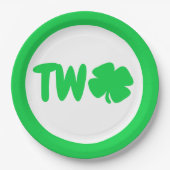 St Patrick's Day 2e verjaardag Papieren Bordje (Voorkant)