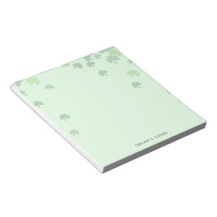 St patrick's day 3 bladklaver Groen pastel Notitieblok