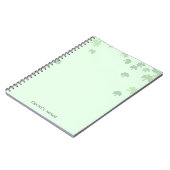 St patrick's day 3 bladklaver Groen pastel Notitieboek (Linkerzijde)