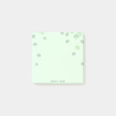 St patrick's day 3 bladklaver Groen pastel Post-it® Notes (Voorkant)