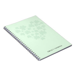 St patrick's day 3 bladklaver Hart Groen pastel Notitieboek