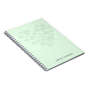 St patrick's day 3 bladklaver Hart Groen pastel Notitieboek