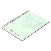 St patrick's day 3 bladklaver Hart Groen pastel Notitieboek (Linkerzijde)