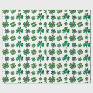 St. Patrick's Day 3D Ierse Klaver Cadeaupapier